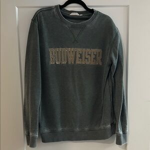 Budweiser Men's Crewneck in Dark Green